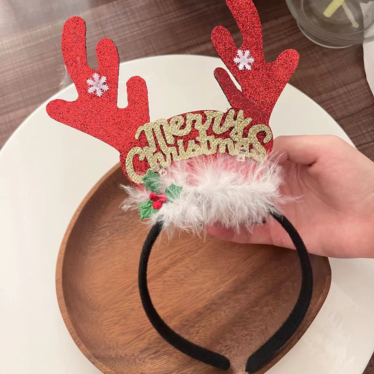 Christmas Light Headband for Women – Snowflake & Holiday Styles