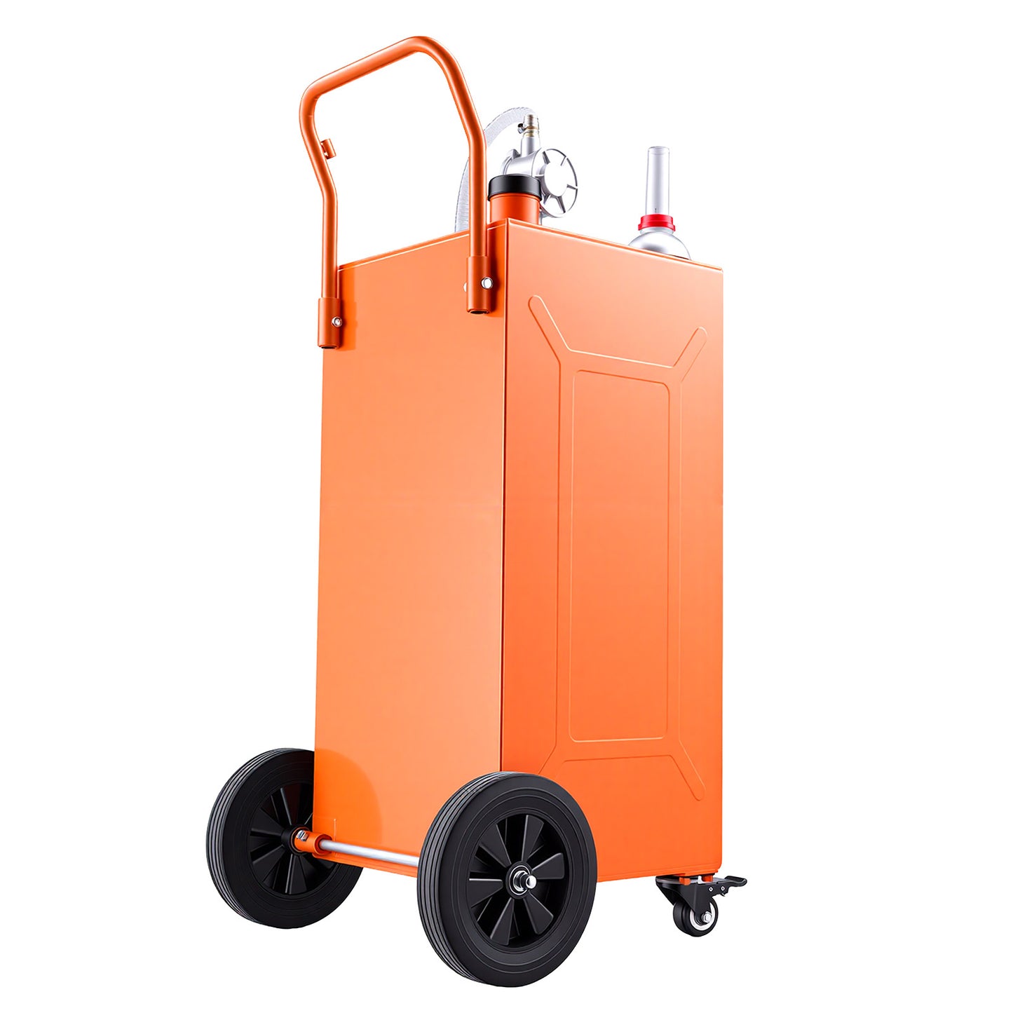 35 Gallon Portable Fuel Caddy with Pump & Wheels - Gasoline Diesel Tank