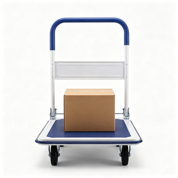 Heavy-Duty Folding Hand Truck - 660LBS Capacity Platform Cart with Non-Slip Surface