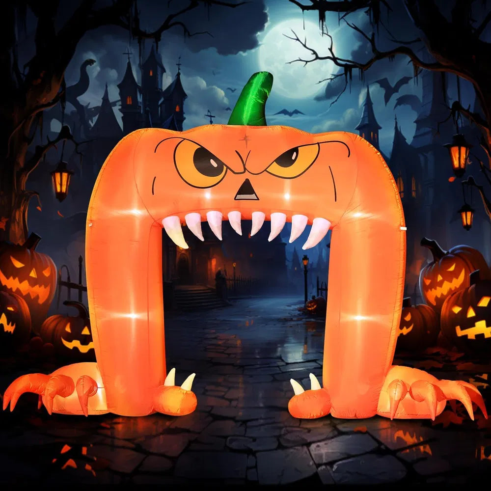 12FT Halloween Inflatable Ghost Decoration with LED Light