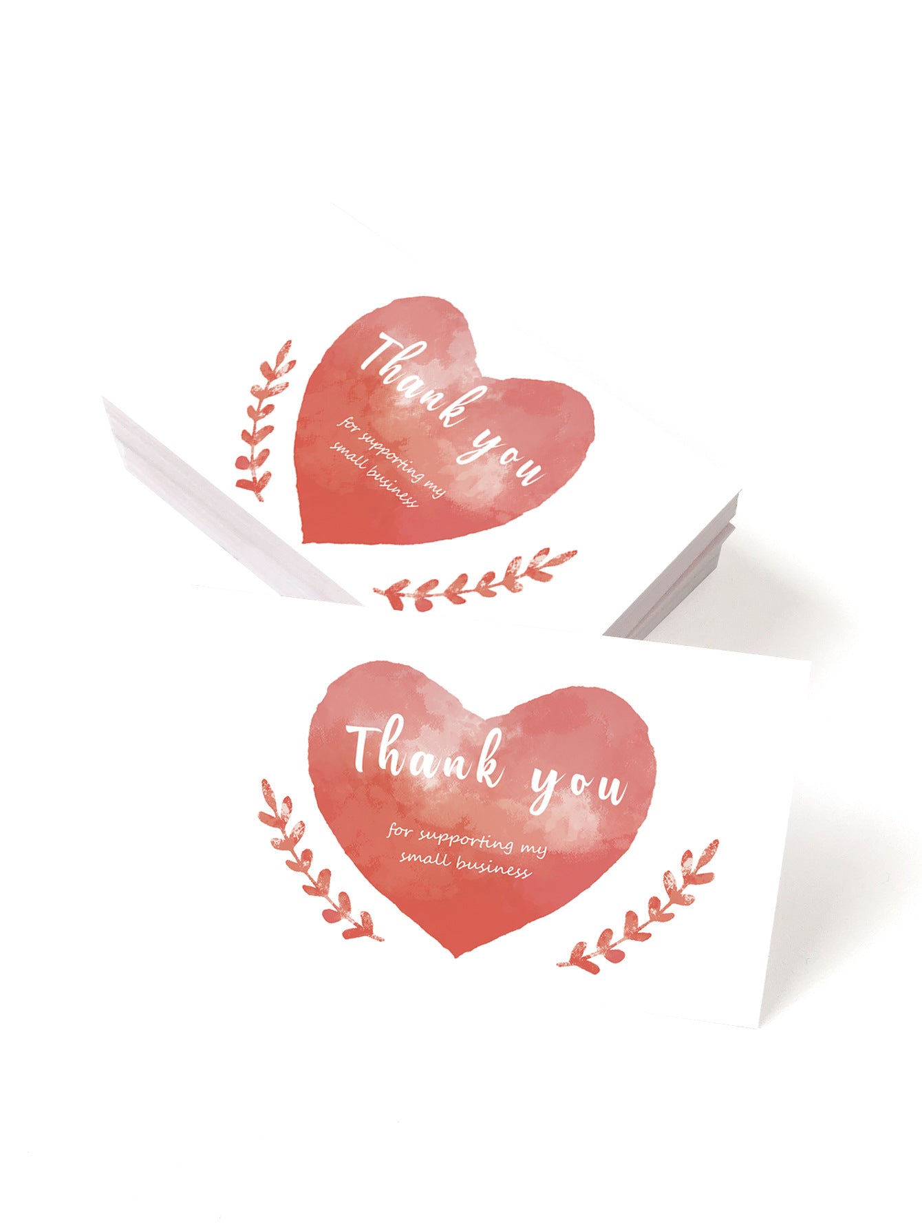 Thank You Greeting Cards Set for Weddings Parties & Holidays - 50 Pack