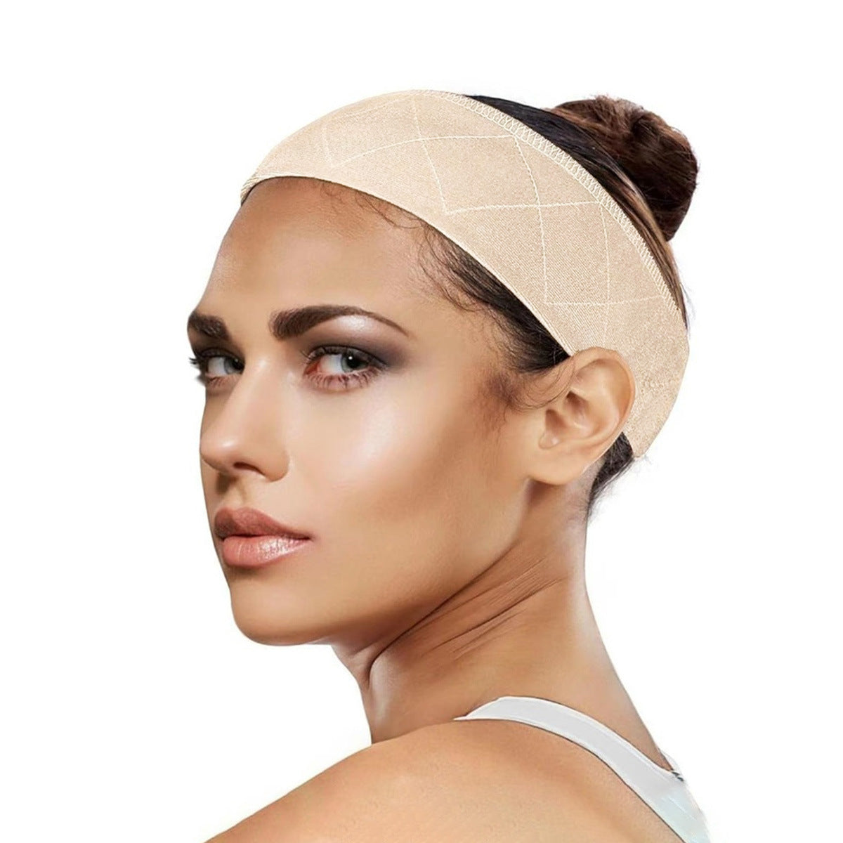 Velvet Headscarf Non-Slip Hairband Adjustable Velcro Strap