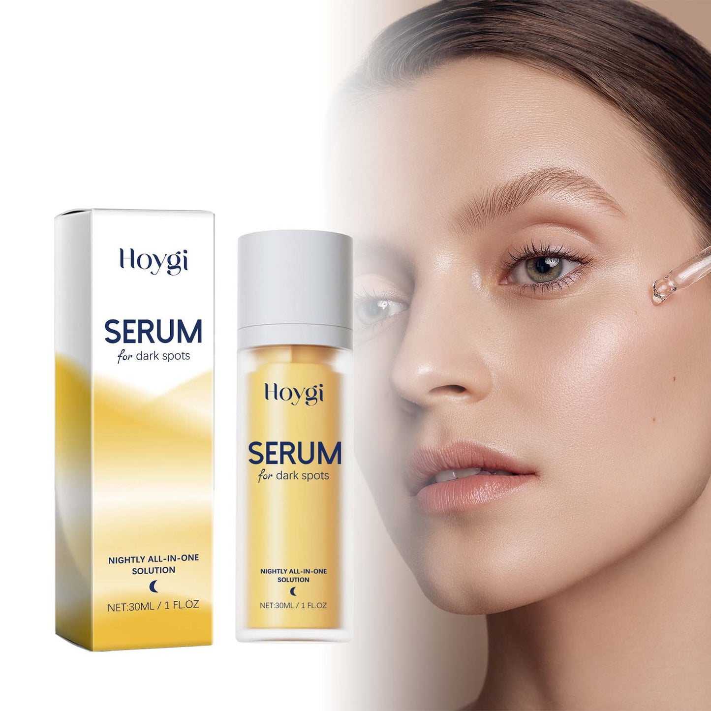 Brightening Face Serum with Hyaluronic Acid & Collagen - 30ml