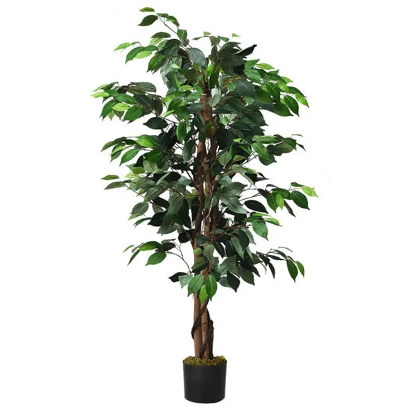 4FT Artificial Ficus Tree with 504 Leaves - Green