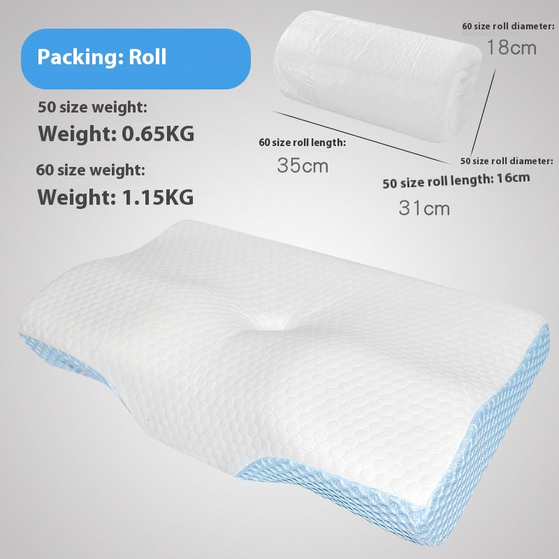Memory Pillow Butterfly Cervical Support with Slow Rebound Memory Foam