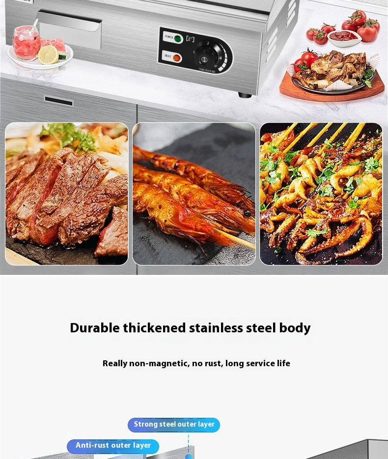 Electric Grill Commercial Kitchen Equipment Gas Stall Cold Noodle Roasting Machine