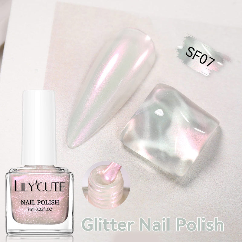 Quick-Dry Metallic Mirror Nail Polish No Baking Required - Water & Oily Resistant