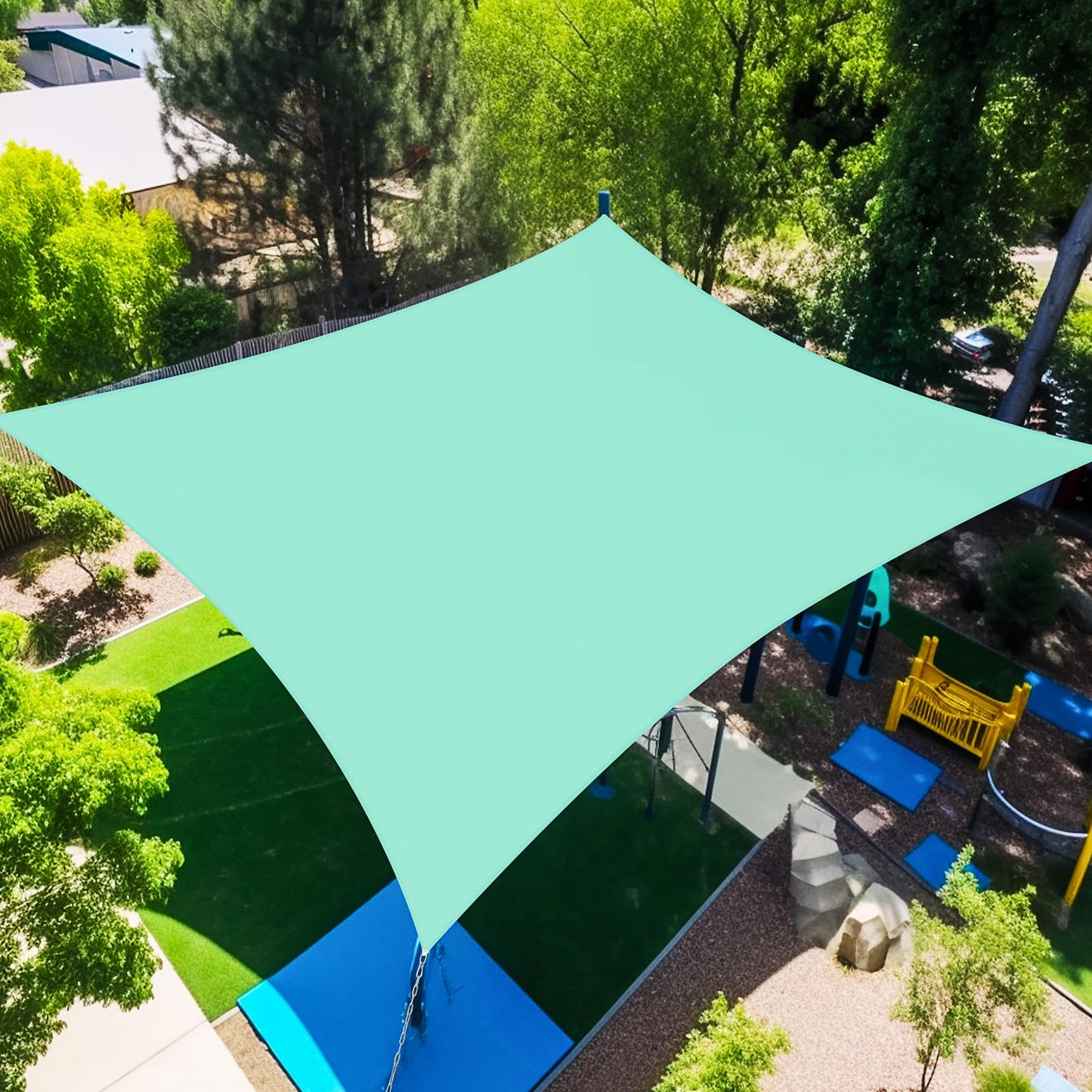 12x16ft Sunshade Sail UV Protection Waterproof Shade Sail for Garden & Patio