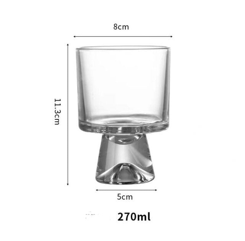 Transparent Conical Cocktail Glass 270ML - Brandy & Drinkware