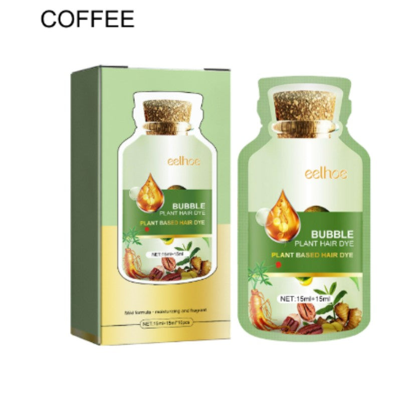 Gentle Plant-Based Bubble Hair Coloring Dye Agent