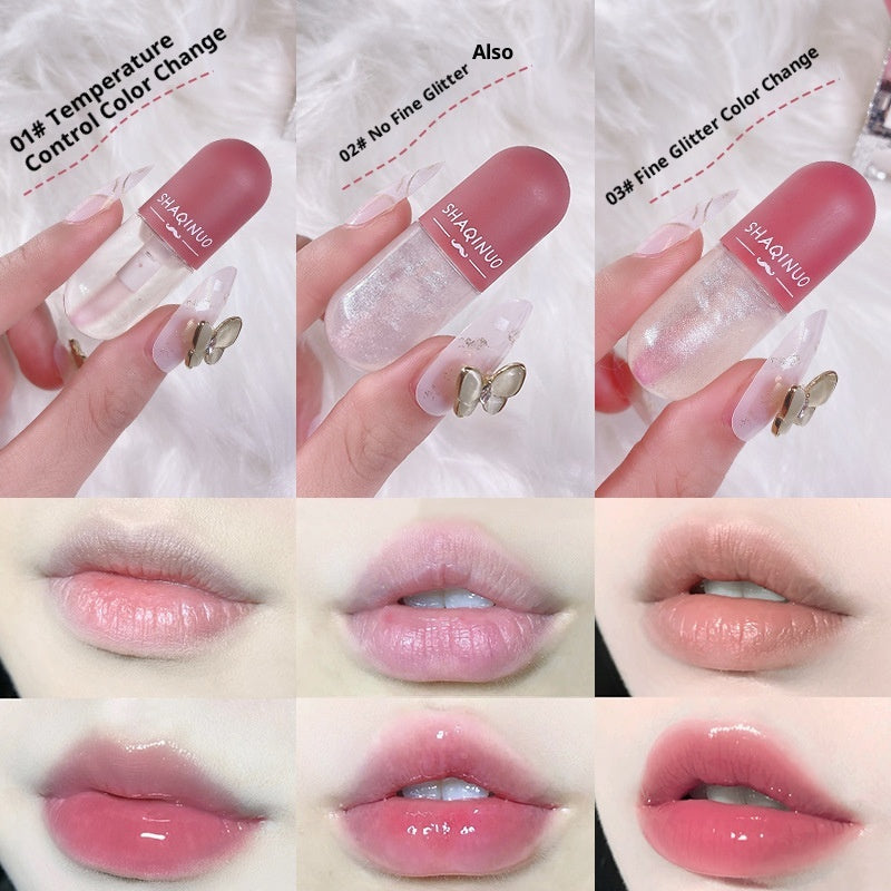 Color Changing Lip Gloss Set - Moisturizing Nourishing Lip Lacquer - 3 Sets 4g