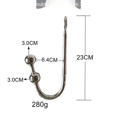 One-Piece Stainless Steel Anal Hook Collar for Adult Wellness