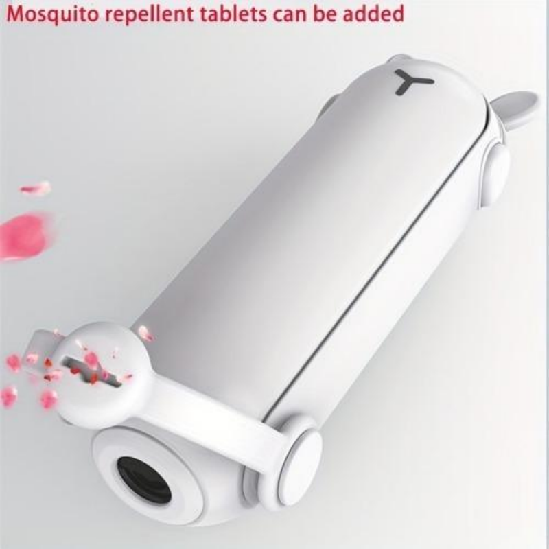 3-in-1 Portable Foldable Handheld Fan with USB Flashlight & Power Bank
