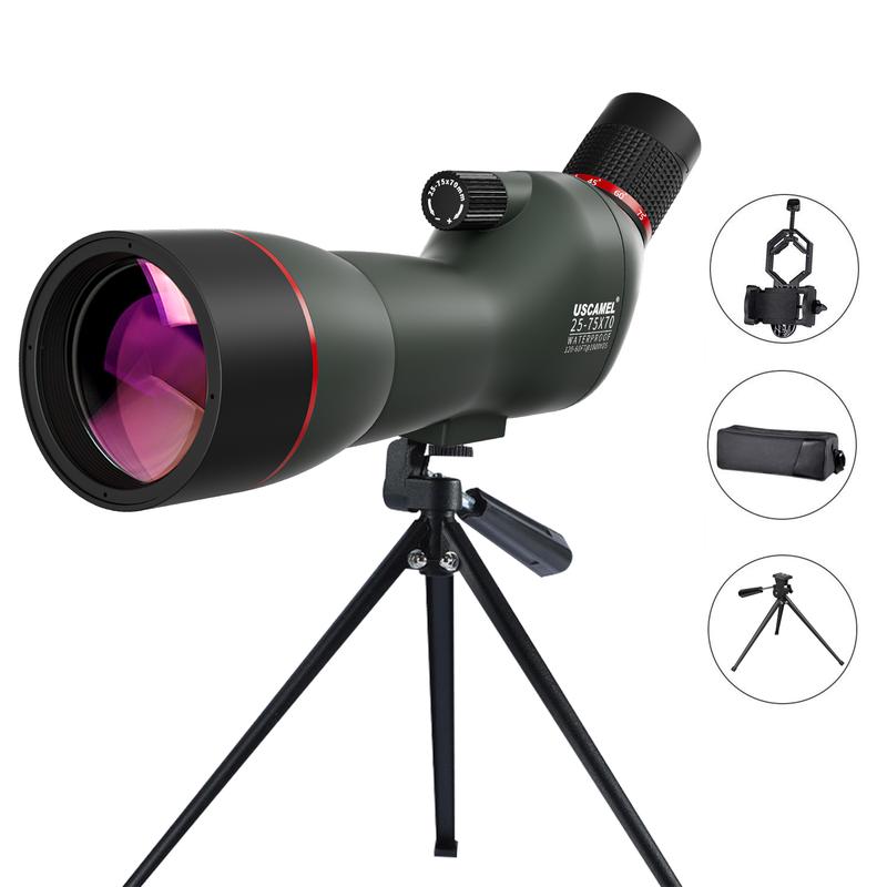 Night Vision Astronomical Monocular Telescope 25–75x 60mm Scope for Birdwatching & Star Gazing