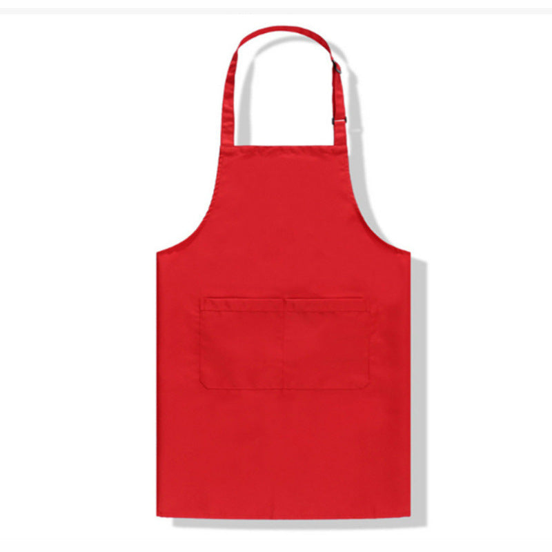 Kitchen Apron with D-Ring Double Buckle and Pocket - 70x80cm, Multiple Colors
