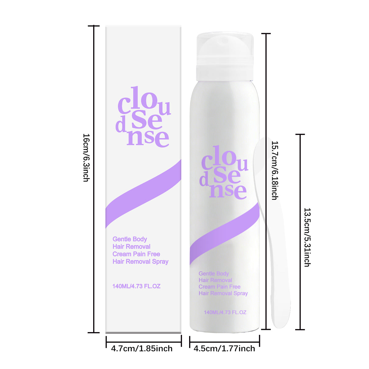 Gentle Hair Removal Spray - 140ml