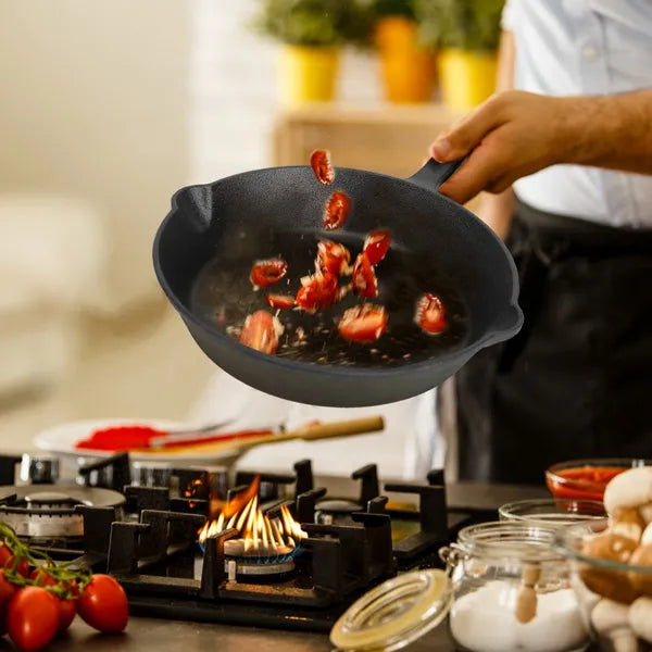 3-Piece Pre-Seasoned Cast Iron Skillet Set - 6, 8 & 10 Inch