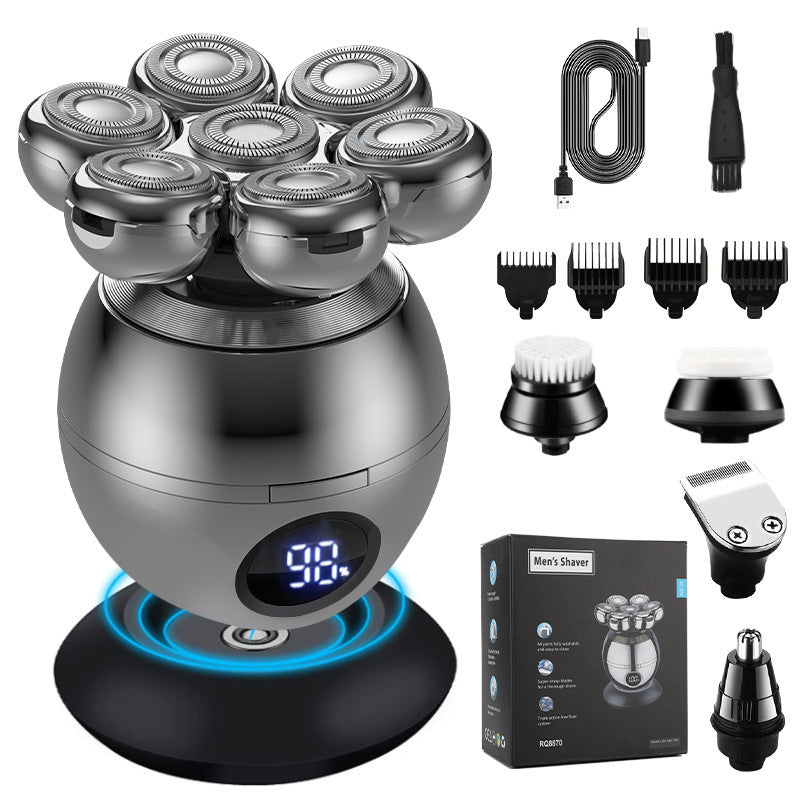 Rechargeable Electric Razor Set with 4 Combs