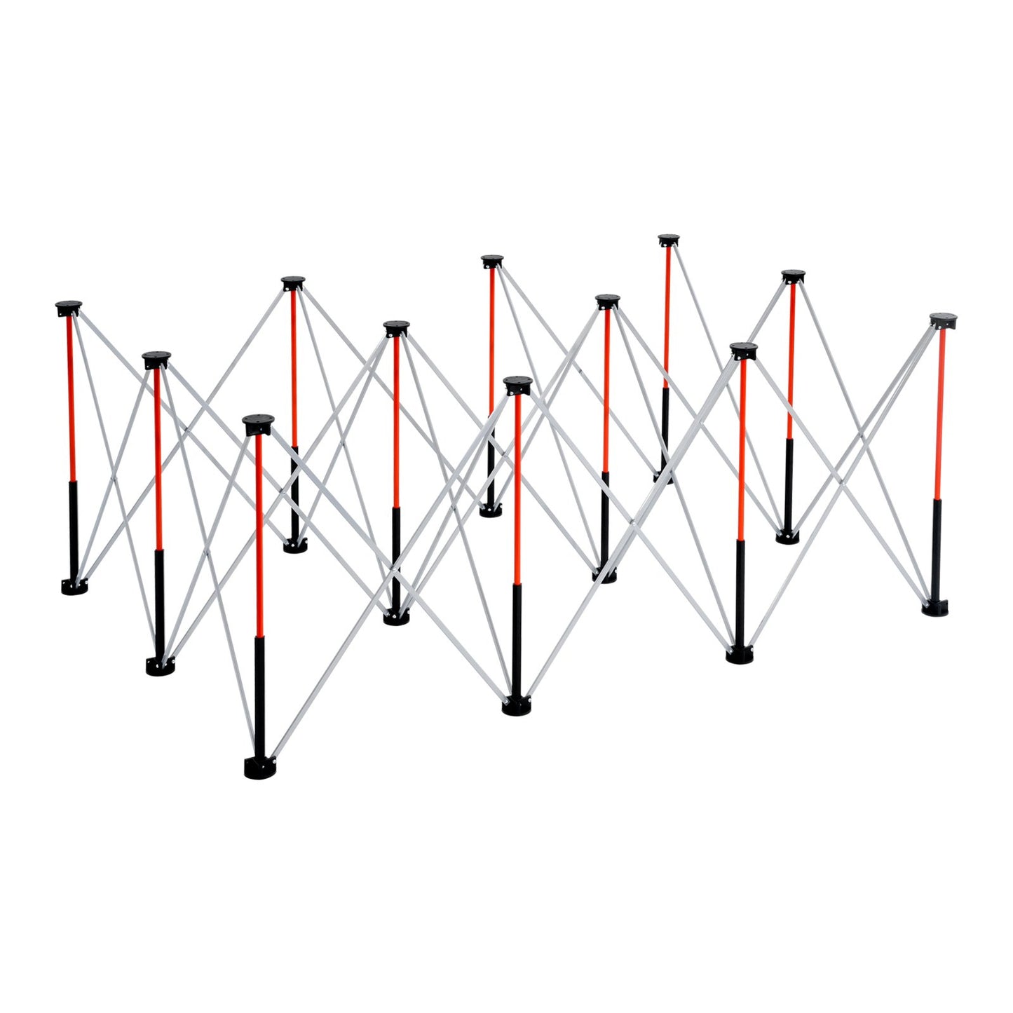 Portable Folding Workstand 6.12x4.14ft 4500lb Capacity - Orange