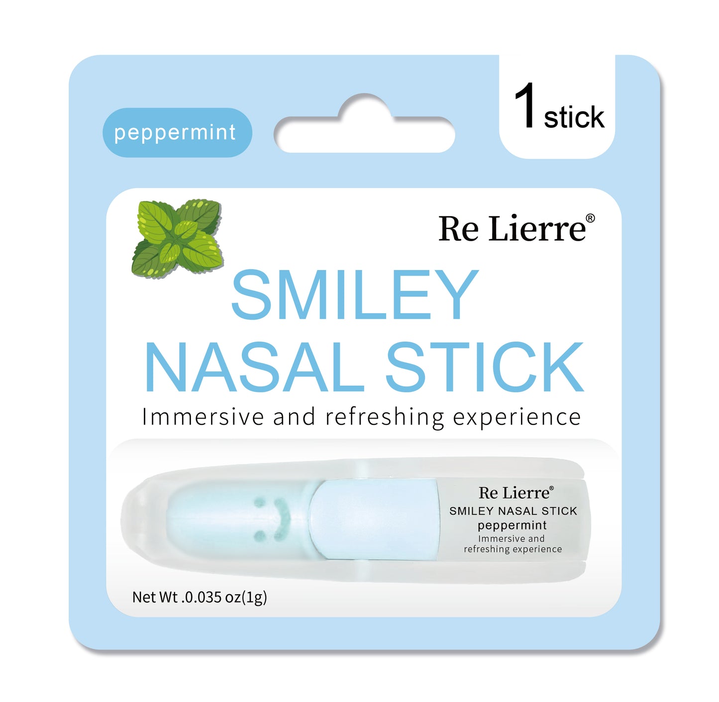 Single Nasal Energy Bar - Portable Refreshing Inhaler Stick