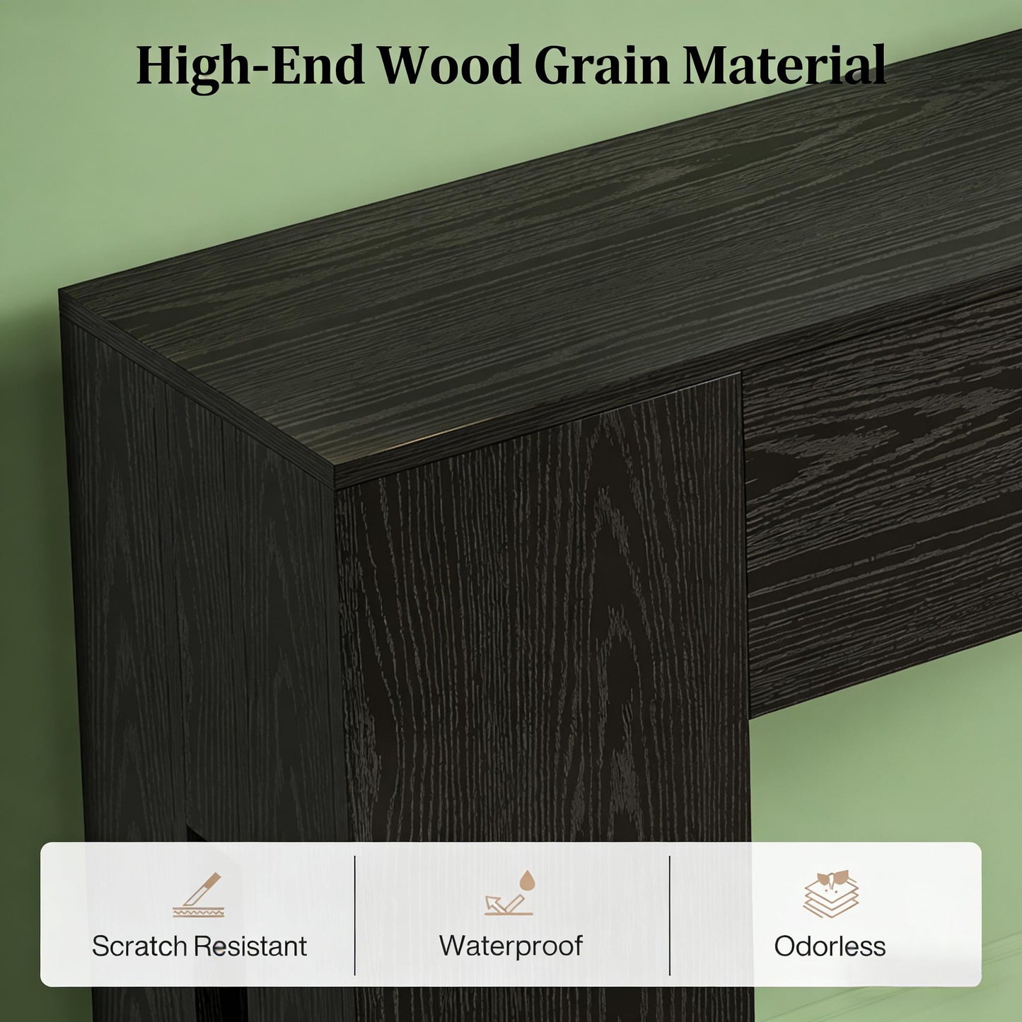 Wooden Console Table - Rustic Hallway Accent Table