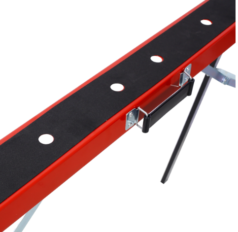 Set of 2 Heavy-Duty Wooden Sawhorse Frames with Foldable Design