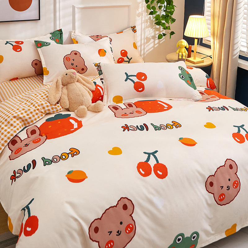 Student Dormitory Single Duvet Cover Set - Autumn & Winter Bedding