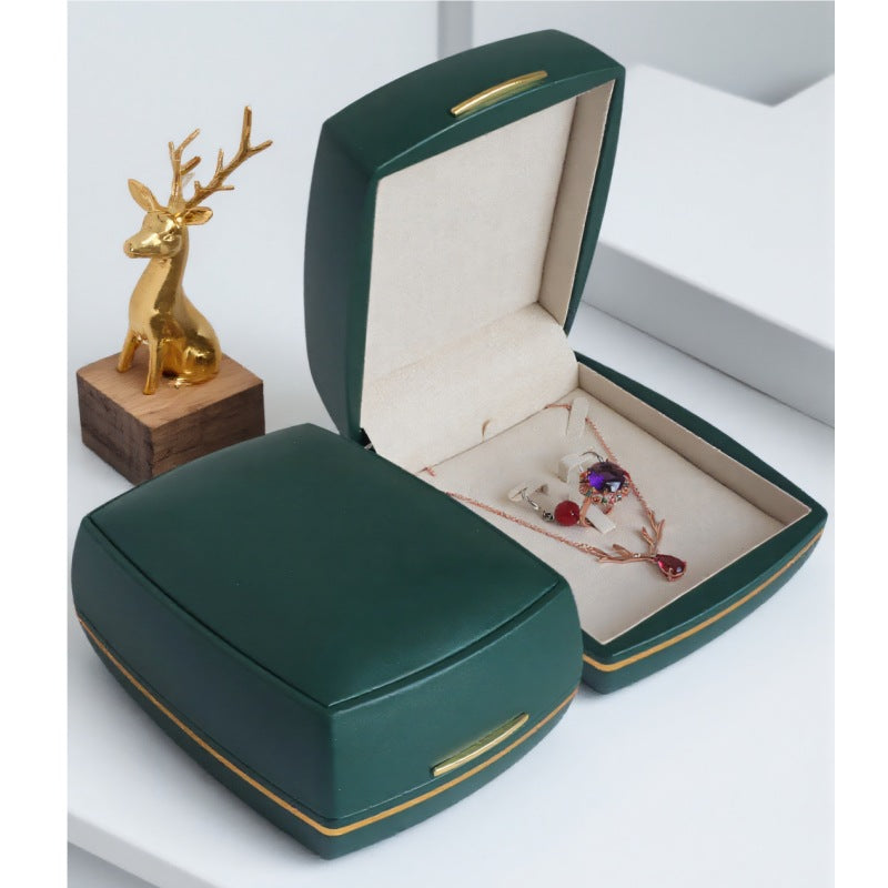 Luxury Jewelry Storage Box Large Capacity Leather Organizer for Rings & Bracelets