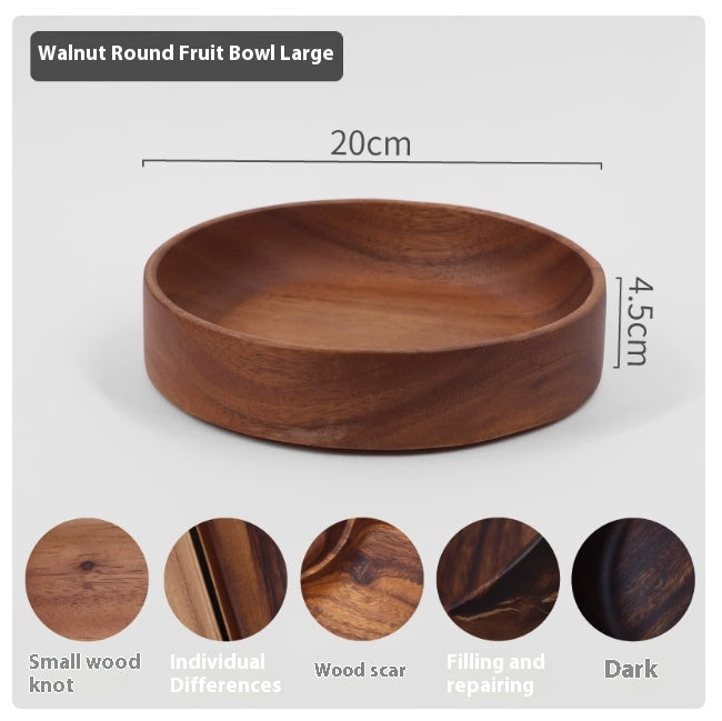 Solid Wood Fruit Bowl for Kitchen Storage - House & Garden