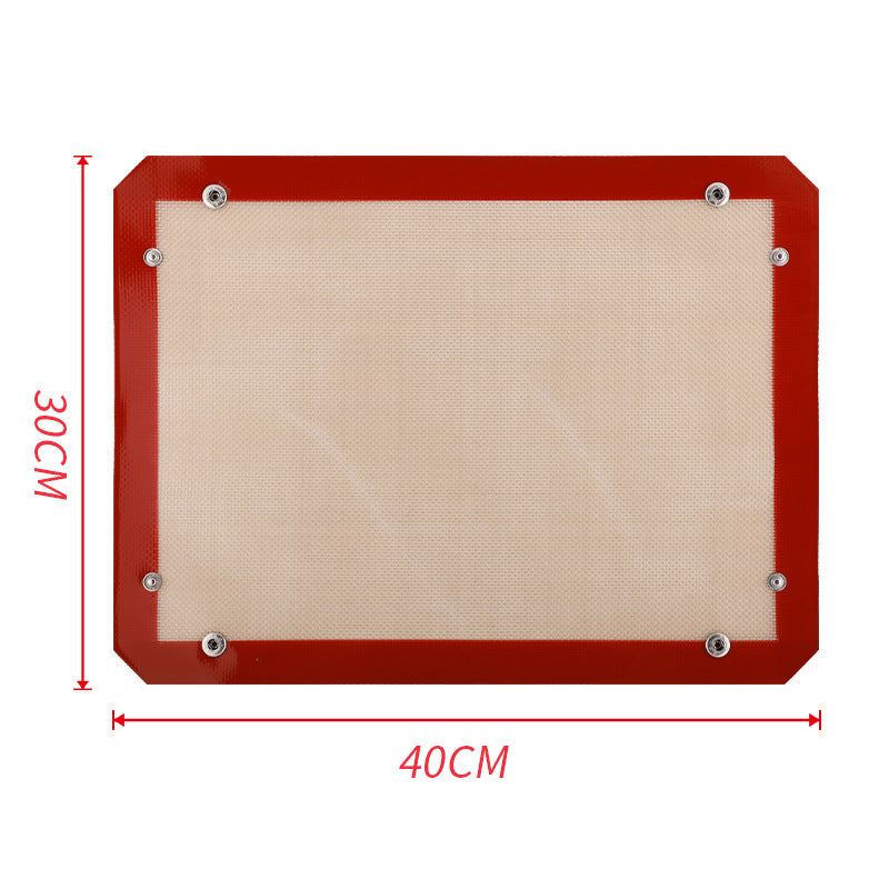 Silicone Baking Mat with Button Fastening - Non-Stick, Heat-Resistant, Reusable