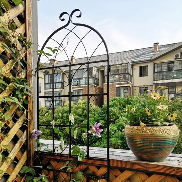 Metal Garden Trellis - 71" x 19.7" Rustproof Support for Climbing Plants