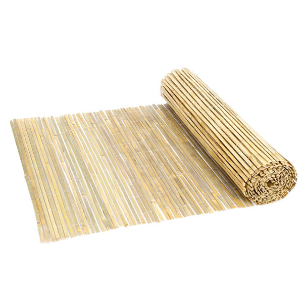 6 Ft Natural Bamboo Privacy Screen - Eco-Friendly Decorative Fence