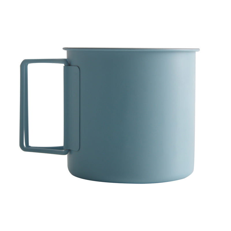 Portable Stainless Steel Camping Water Cup - Foldable Travel Drinking Mug