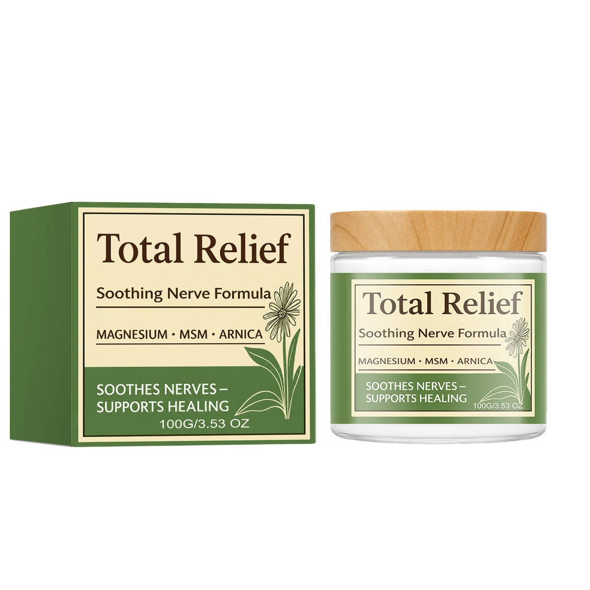 Nerve-Soothing Magnesium Cream 100g for Relaxation & Skin Relief