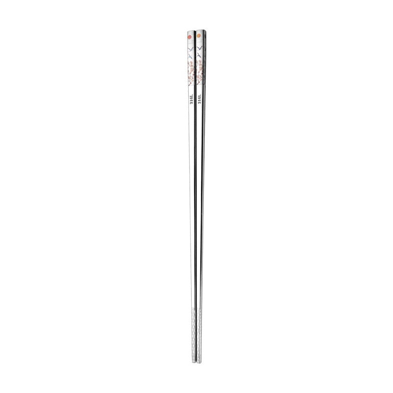 Stainless Steel Chopsticks 25cm Set for Restaurant Hotel & Home Use