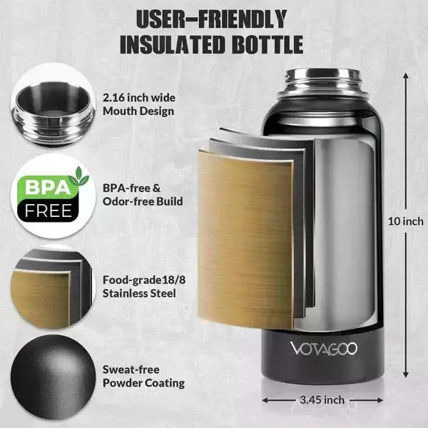 Tactical Water Bottle - 32 Oz, Multiple Colors Available