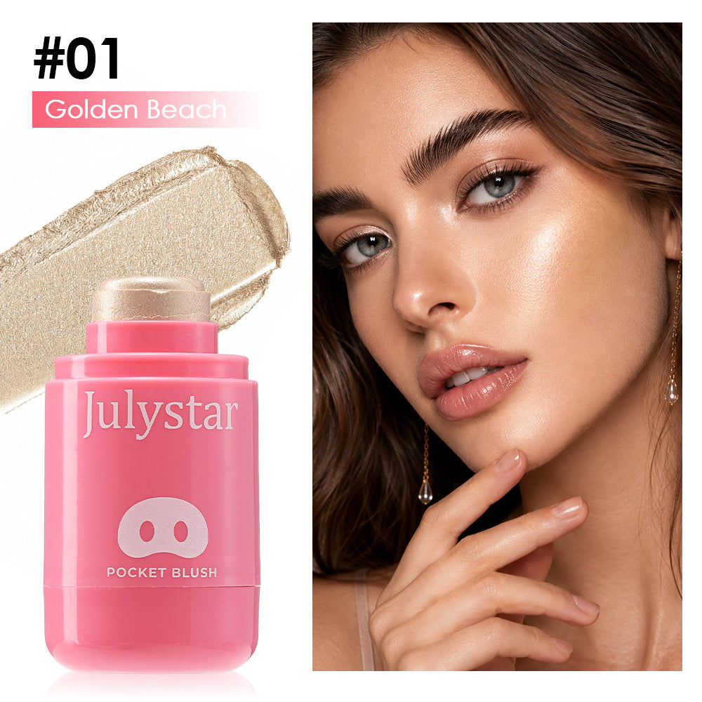 Natural Lip and Cheek Dual-Use Cream Blush - Moisturizing Tinted Makeup
