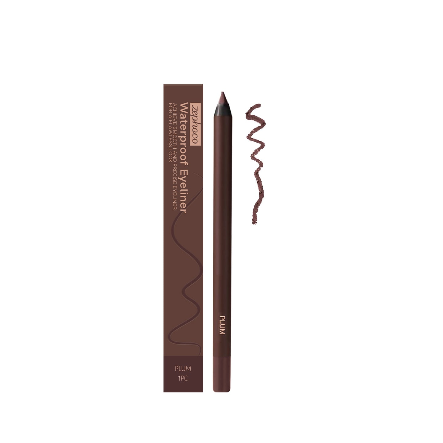 Waterproof Plum Eye Liner Pencil - Long-Lasting Eye Makeup