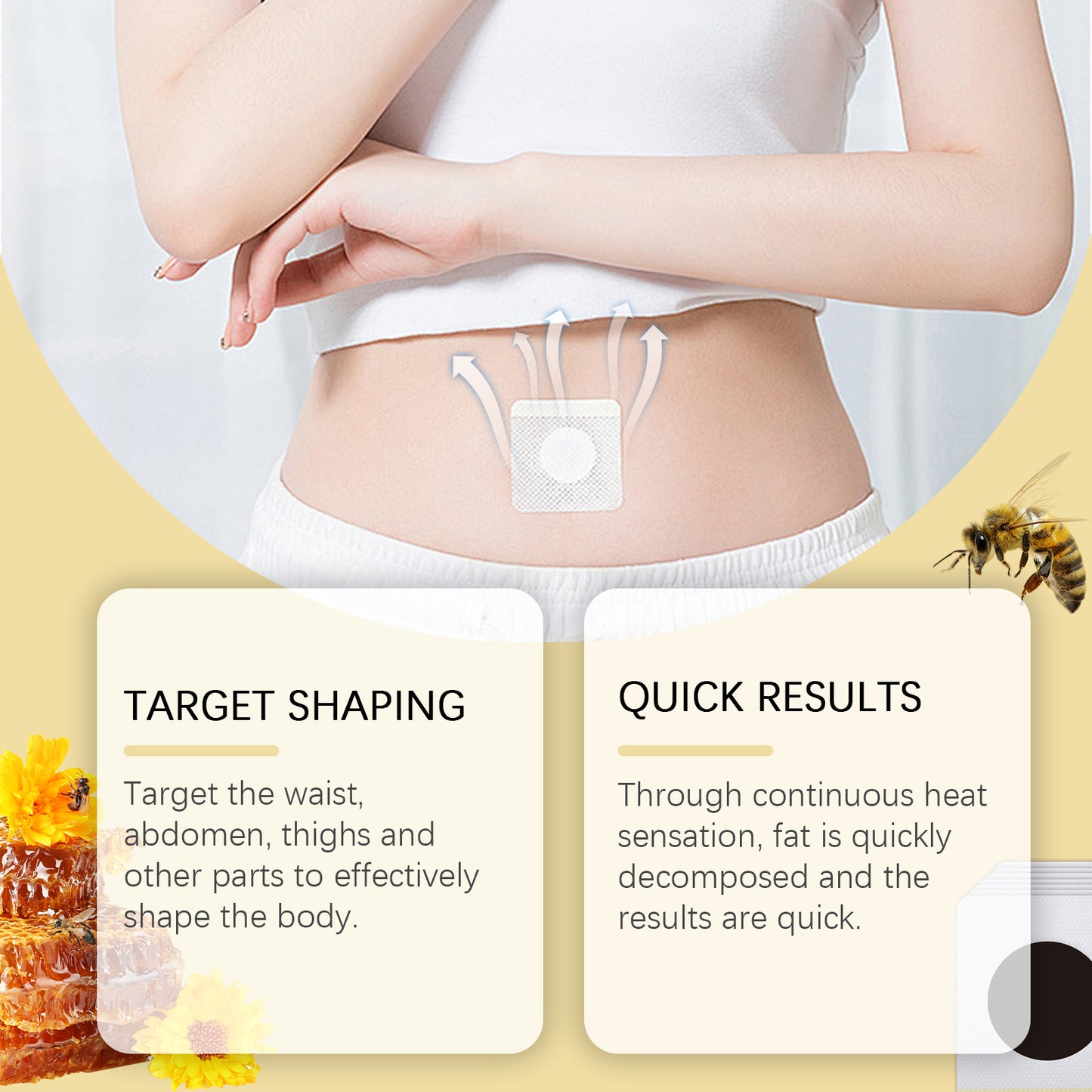 Bee Venom Slimming Patch - Firming Body Shaping Treatment (7 Pieces)