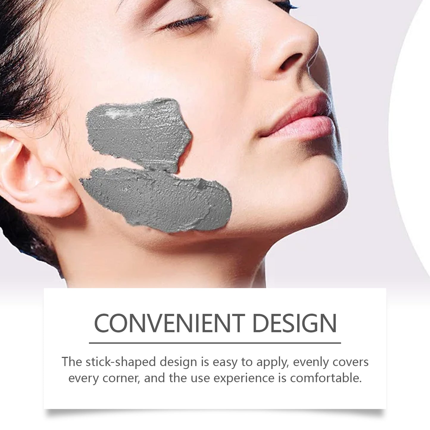 Pore Cleaning Mud Mask Stick - Moisturizing & Brightening Facial Treatment