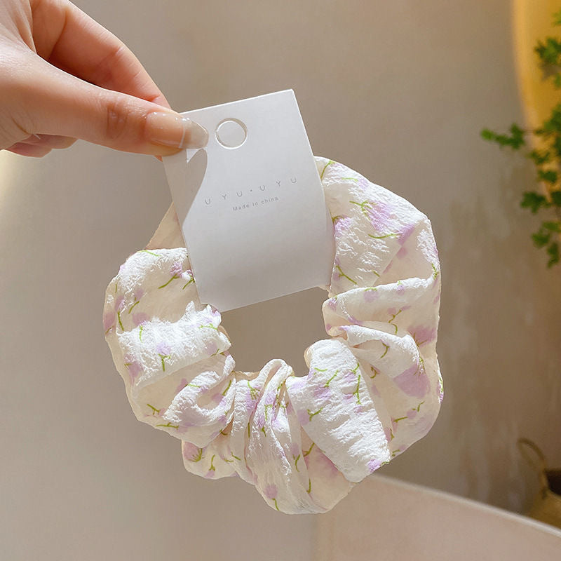 Summer Sweet Lace Scrunchie Hair Tie - Elegant Floral Hair Accessory