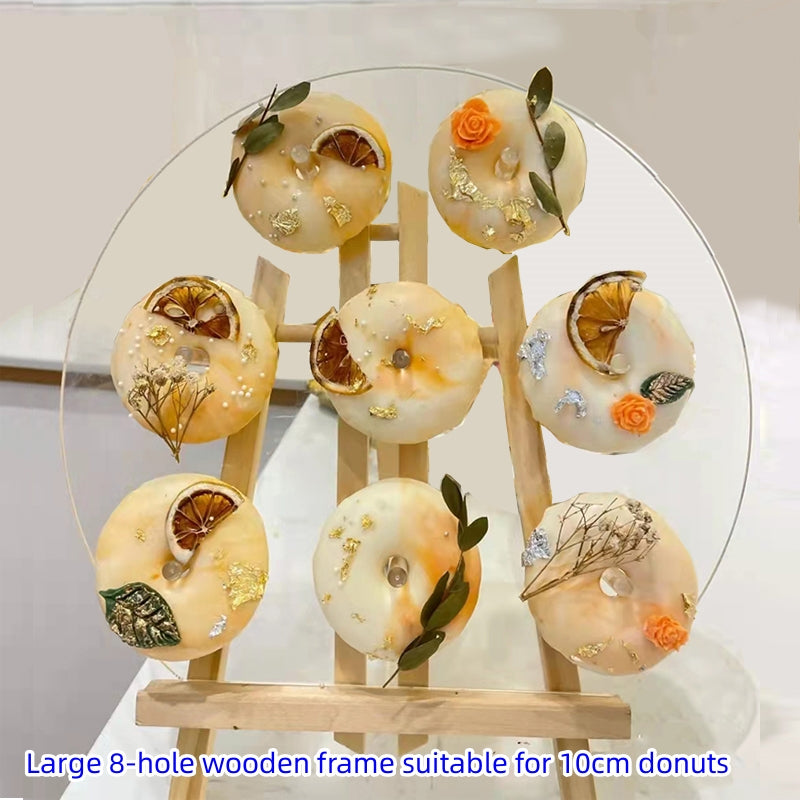 Wooden Donut Display Stand for Weddings and Parties Multiple Sizes
