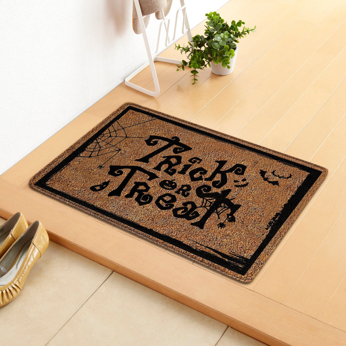 Halloween Letter Door Mat - Modern Rectangular Floor Carpet for Home & Garden