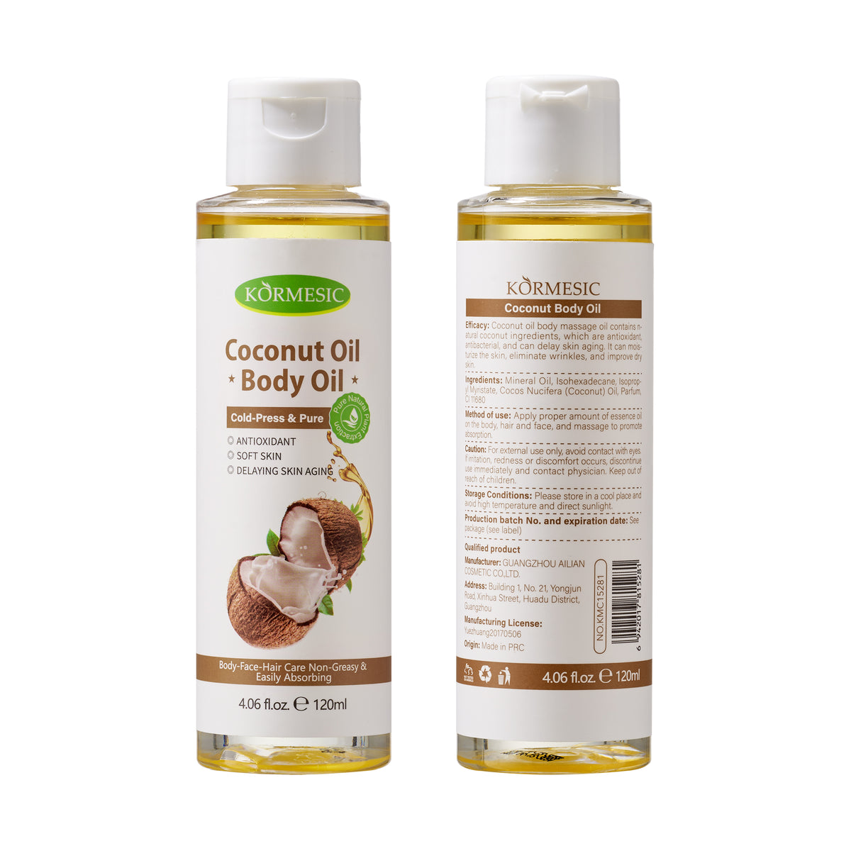 Coconut Oil Body Massage Oil 120ml