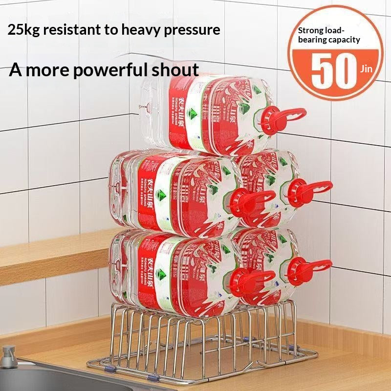 Stainless Steel Dish Basin Sink Drain Rack - Kitchen Countertop Organizer