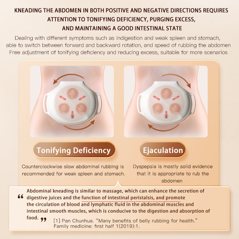 Electric Waist and Abdomen Massager with Hot Compress for Body Relaxation
