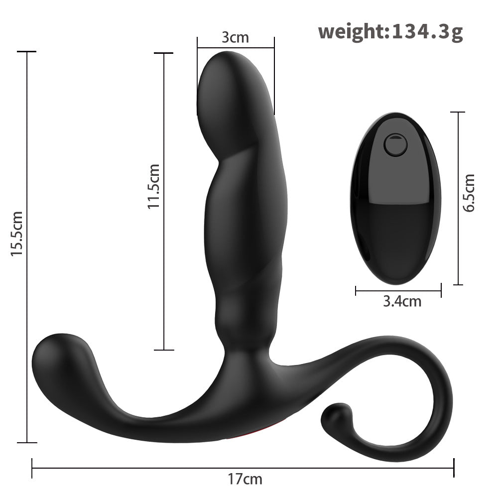 Rechargeable Vibration Massager with Silicone Plug and Remote Control