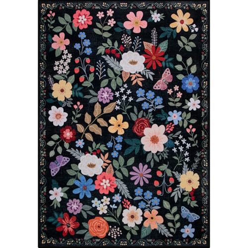 Vintage American-Style Rug for Living Room Non-Slip & Stain-Resistant Floor Mat