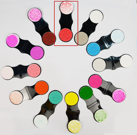 12-Color Hair Highlight Clip Set for Quick Spot Coloring - Matte Finish