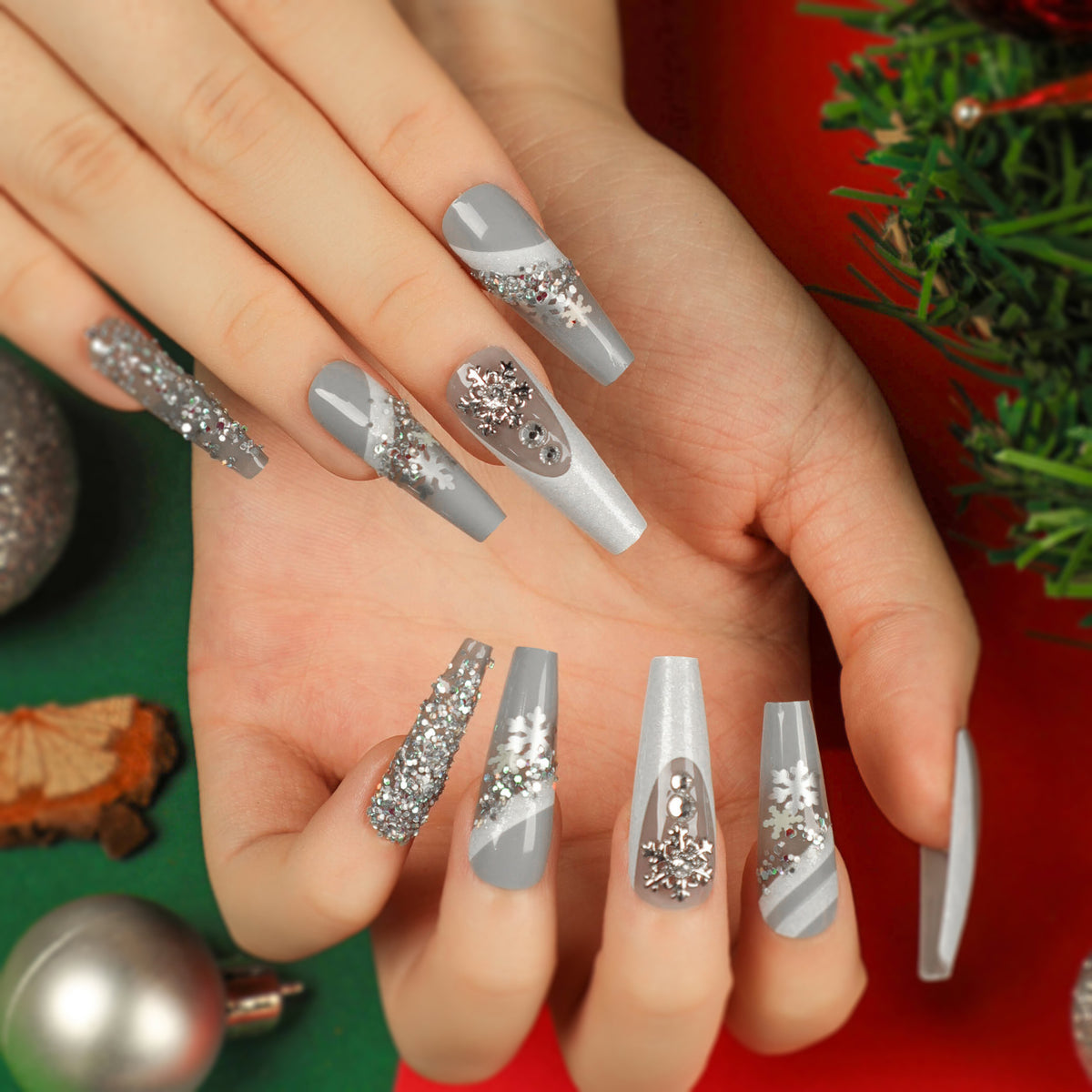 Press-On Nail Tips Set 24pc - JP2680